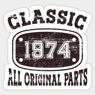 Vintage 1974 - All Original Parts Sticker